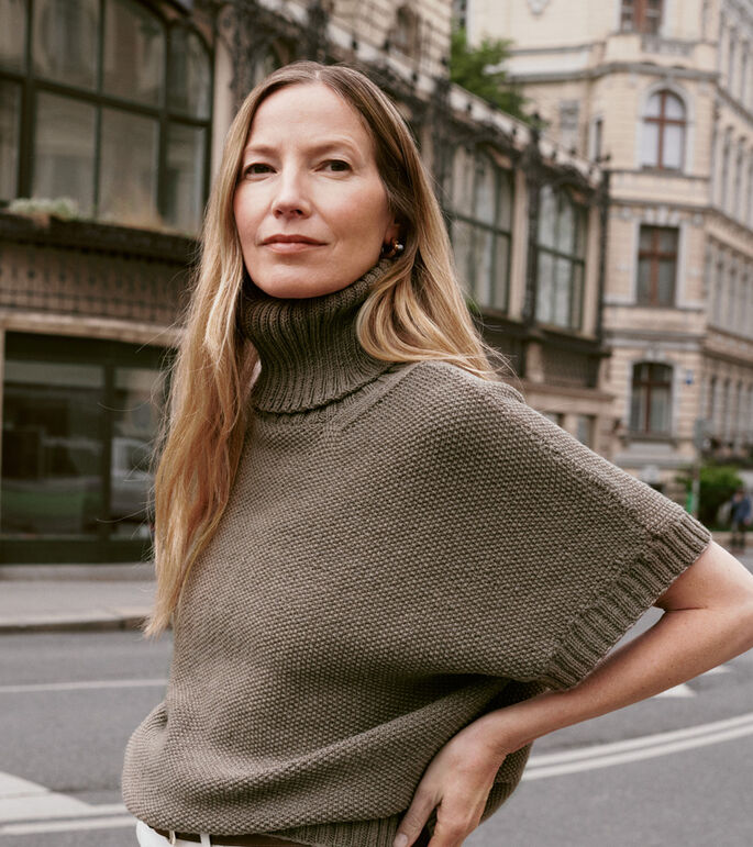 Lana Grossa PULLOVER Cool Wool Mélange - Strikkeoppskrift (SE)
