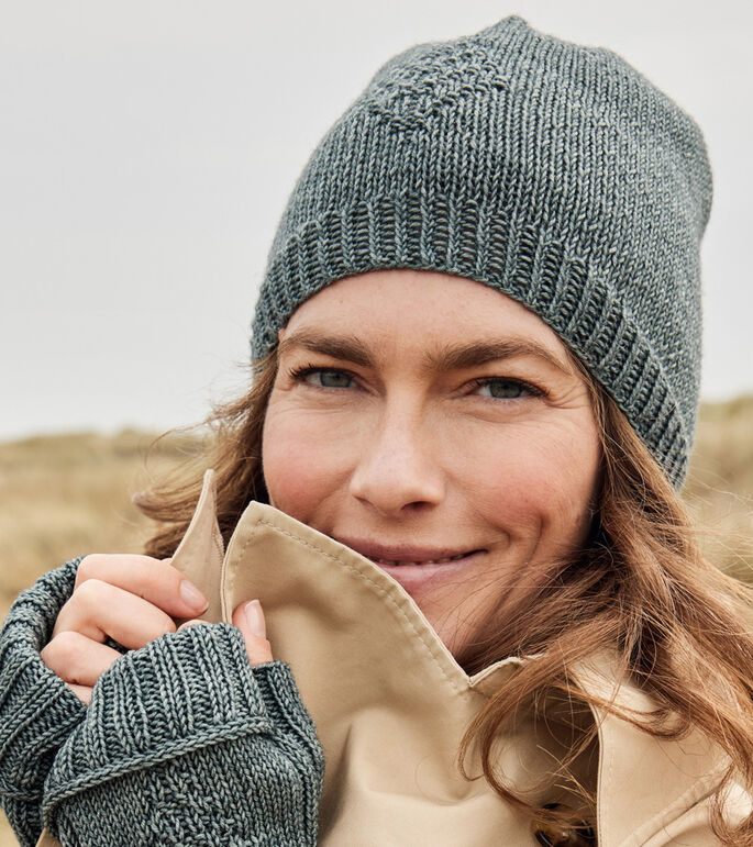 Lana Grossa LUE Cool Wool Vintage - Strikkeoppskrift (NO)