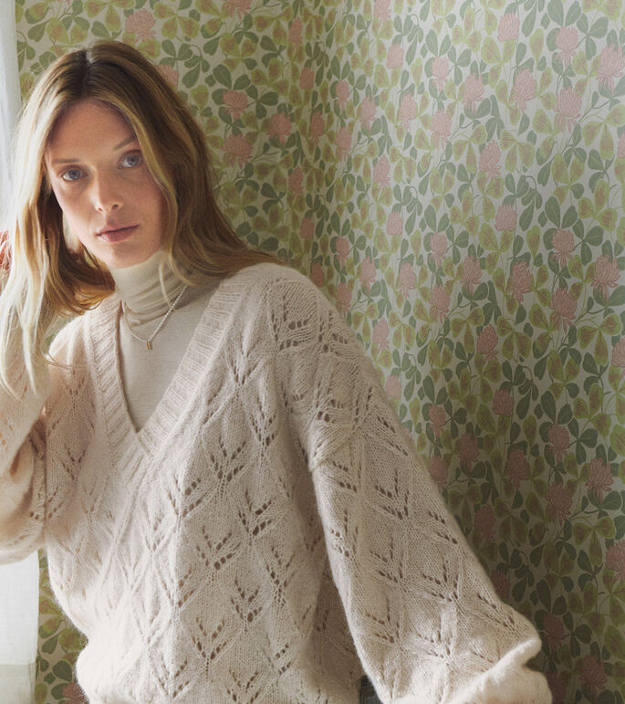 Lana Grossa HULMØNSTERPULLOVER Ecopuno & Setasuri